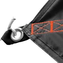 GOGLAND Lona de protección UV para exteriores, lona para tienda de campaña, 300 x 290 cm, negro