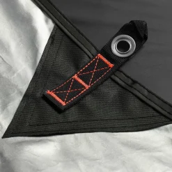 GOGLAND Lona de protección UV para exteriores, lona para tienda de campaña, 300 x 290 cm, negro