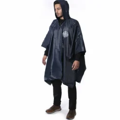 GOGLAND® Monsun Poncho de lluvia azul marino