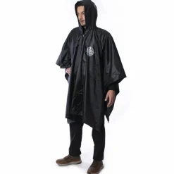 GOGLAND® Monsun Poncho de lluvia negro