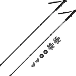 GOGLAND trekking Bastones de senderismo negro