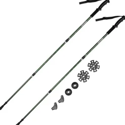 GOGLAND Trekking Bastones de senderismo verde militar