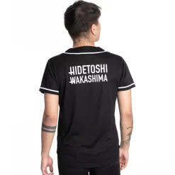 HIDETOSHI WAKASHIMA "BC Kiyota" Hombre Pelota de béisbol Camiseta negro