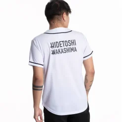 HIDETOSHI WAKASHIMA "BC Kiyota" Hombre Pelota de béisbol Camiseta blanco