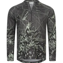 Jack Wolfskin Morobbia Hombre Ciclismo 1/4-Zip Sudadera 1808911-8236
