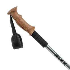 JELEX Bastones de senderismo con asas de corcho gris