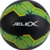 JELEX Bolzplatzheld Balón de fútbol de goma negro-verde