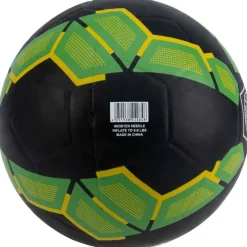 JELEX Bolzplatzheld Balón de fútbol de goma negro-verde