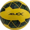 JELEX Bolzplatzheld Balón de fútbol de goma negro-amarillo