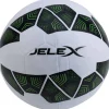 JELEX Bolzplatzheld Balón de fútbol de goma blanco y negro