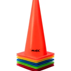 JELEX Dribbler Conos de entrenamiento 10 piezas 31 cm alto