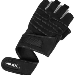 JELEX Fit Guantes de entrenamiento acolchados negro-gris