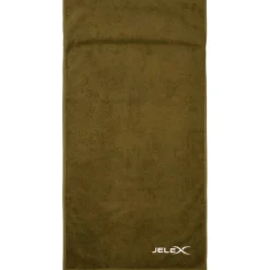 JELEX "100FIT" Toalla de fitness con bolsillo verde militar