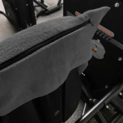 JELEX "100FIT" Toalla de fitness con bolsillo gris oscuro