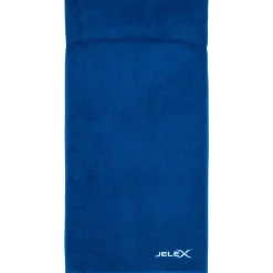 JELEX "100FIT" Toalla de fitness con bolsillo azul real