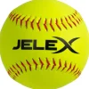 JELEX "Homerun" Pelota de béisbol 12" con núcleo de corcho amarillo