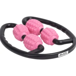 JELEX Massage Rodillo de masaje doble con 4 ruedas