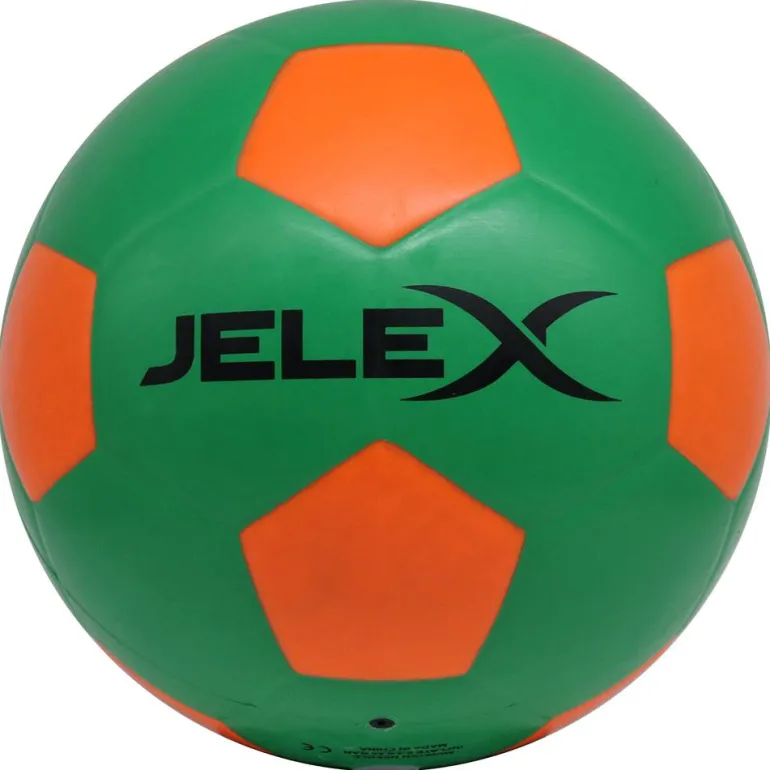JELEX "Neon" Luz LED Balón de fútbol verde/naranja