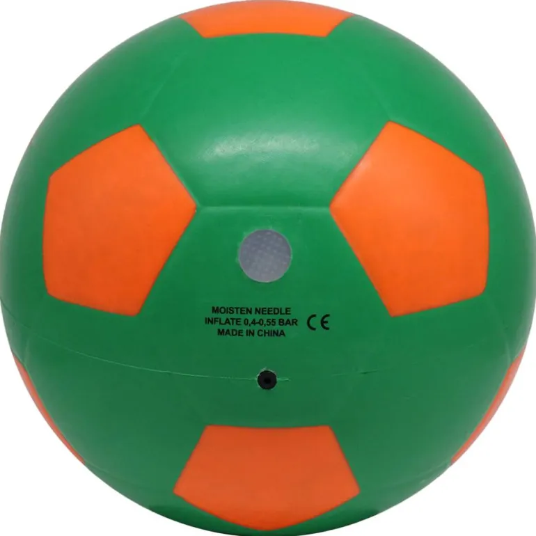 JELEX "Neon" Luz LED Balón de fútbol verde/naranja