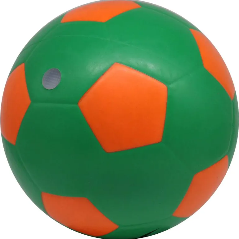 JELEX "Neon" Luz LED Balón de fútbol verde/naranja