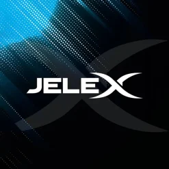 JELEX "Neon" Luz LED Balón de fútbol blanco/naranja