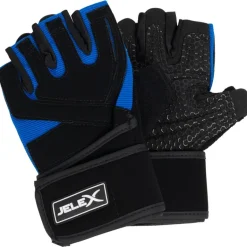 JELEX Power Premium Guantes de entrenamiento acolchados negro-azul