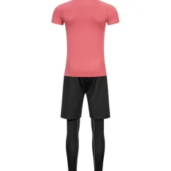 JELEX Sportinator Hombre Conjunto de fitness 3 piezas burdeos-negro