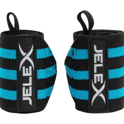 JELEX Strong Muñequeras de fitness negro-azul