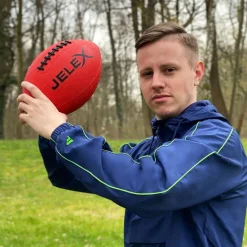 JELEX Touchdown Balón de fútbol americano rojo