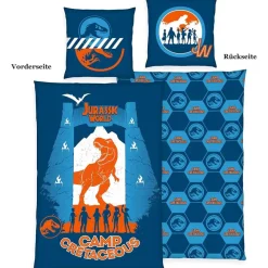 Jurassic World Sábanas Conjunto 135 x 200 cm + 80 x 80 cm 4418419050521