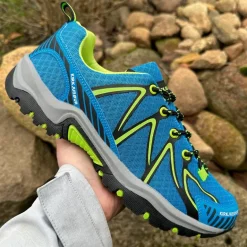 KIRKJUBØUR ® "Makalu" Unisex Zapatillas de trekking turquesa