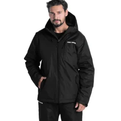 KIRKJUBØUR ® "Skadi" Hombre Chaqueta de esquí negro