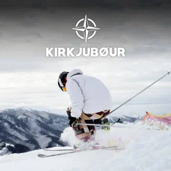 KIRKJUBØUR ® "Skadi" Hombre Chaqueta de esquí negro