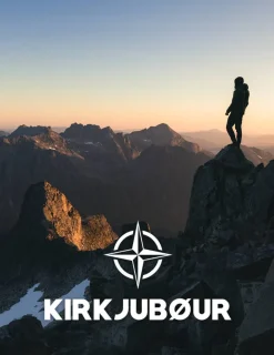 KIRKJUBØUR® "Fryse" Unisex Bufanda marrón