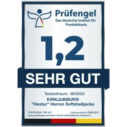 KIRKJUBØUR® "Hestur" Hombre Chaqueta SOFTSHELL 10.000 mm columna de agua gris