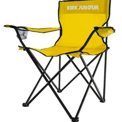 KIRKJUBØUR® "Njörd" Silla de camping ocre