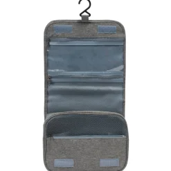 KIRKJUBØUR® "Rejser" Exterior Neceser para colgar gris