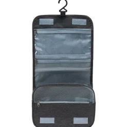 KIRKJUBØUR® "Rejser" Exterior Neceser para colgar negro