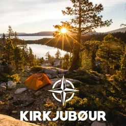 KIRKJUBØUR® "Vindr" Camping 2 personas Tienda de campaña naranja