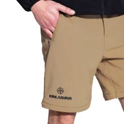 KIRKJUBØUR® Zip-Off Hombre 2 en 1 Pantalón de trekking Marrón