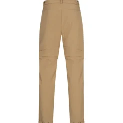 KIRKJUBØUR® Zip-Off Hombre 2 en 1 Pantalón de trekking Marrón