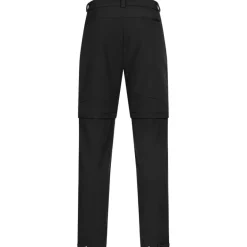 KIRKJUBØUR® Zip-Off Hombre 2 en 1 Pantalón de trekking negro
