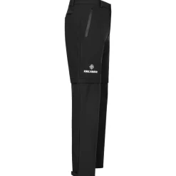KIRKJUBØUR® Zip-Off Hombre 2 en 1 Pantalón de trekking negro