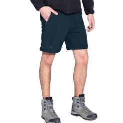 KIRKJUBØUR® Zip-Off Hombre 2 en 1 Pantalón de trekking azul marino