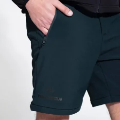KIRKJUBØUR® Zip-Off Hombre 2 en 1 Pantalón de trekking azul marino
