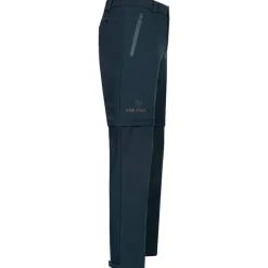KIRKJUBØUR® Zip-Off Hombre 2 en 1 Pantalón de trekking azul marino