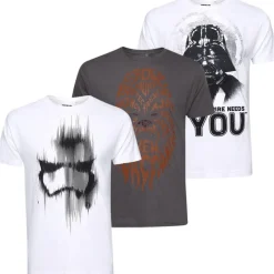 LA GUERRA DE LAS GALAXIAS Hombre Camiseta Pack de 3 FBMPK647MUL