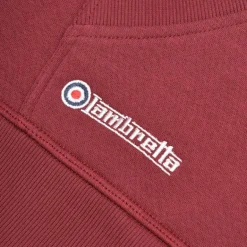 Lambretta Contrast Target Hombre Sudadera con capucha SS1531-BURG