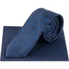 Lambretta Paisley Hombre Corbata de punto y Pañuelo de bolsillo LAMAW2315-NAVY