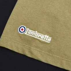 Lambretta Panel Hombre Camiseta SS1083-K/BL/BLANCO